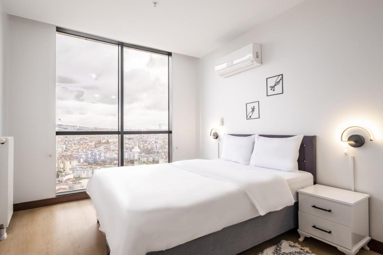 Charming Flat With City View In Atasehir Istanbul Exterior foto